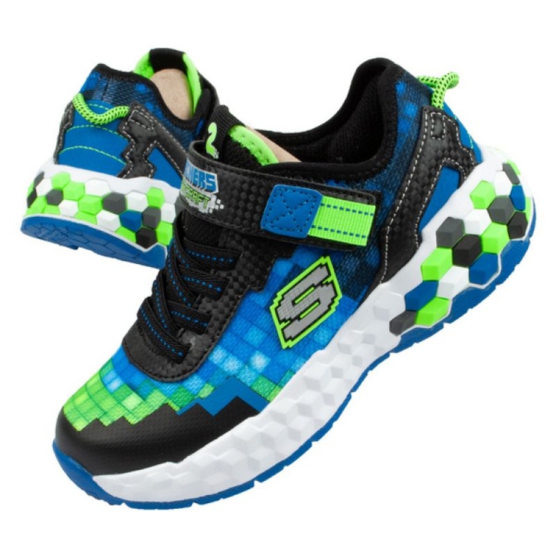 Zapatos Skechers Minecraft Led Jr 402204L/BBLM multicolor Zapatos Skechers Minecraft Led Jr 402204L/BBLM multicolor