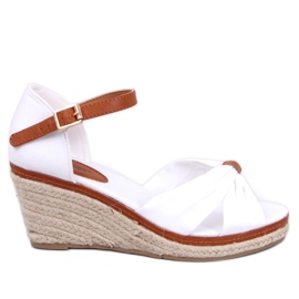 Sandalias de cuña tipo alpargata de Kristen White blanco