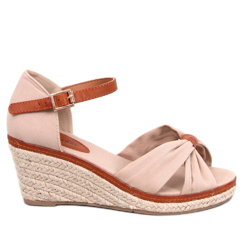 Sandalias de cuña tipo alpargata de Kristen Beige