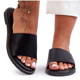 Pantuflas Afrodita Negras Clásicas de Mujer negro