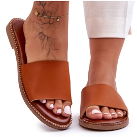 Pantuflas Clásicas Mujer Camel Aphrodite marrón