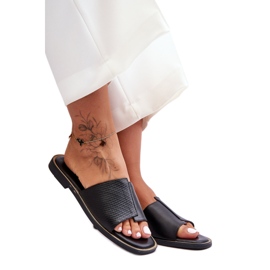 Pantuflas Mujer Harmony Piel Negra negro