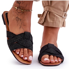 Pantuflas de Lona Aversa Mujer Negras negro