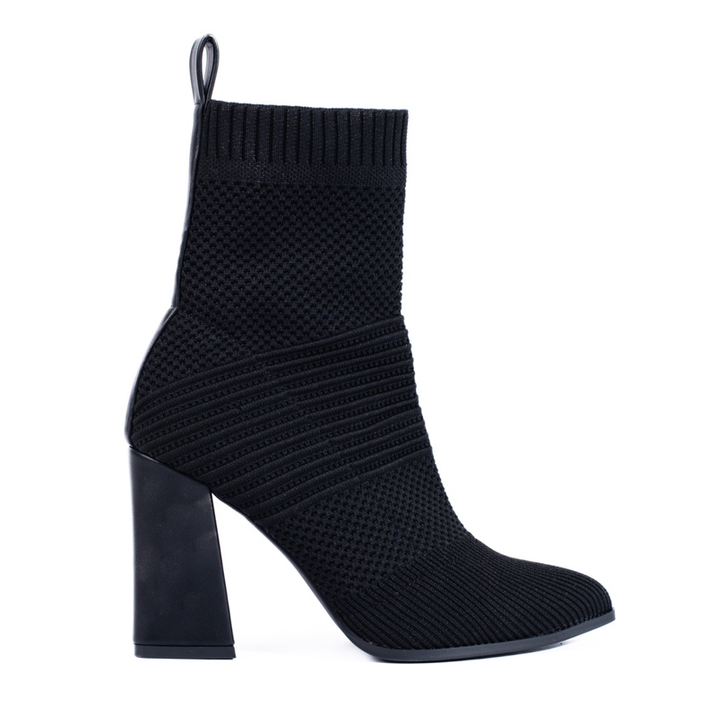 Botines negros con parte superior Shelovet flexible
