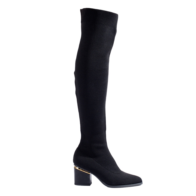 Medias Shelovet de mujer de tejido negro