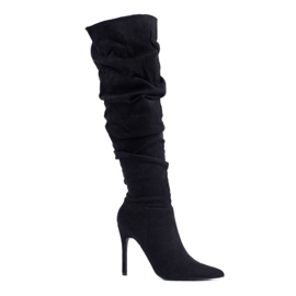 Botas de mujer en ante negro de Shelovet