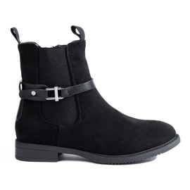 Botines Chelsea en ante negros de Shelovet
