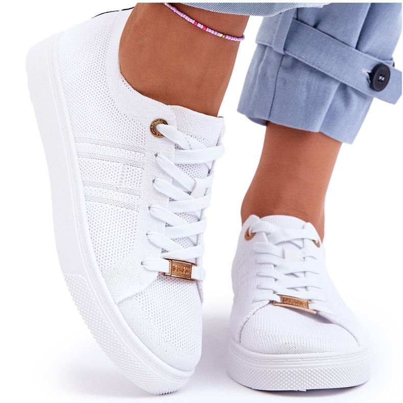 PE1 Zapatillas Mujer Con Cordones Blanco Etna