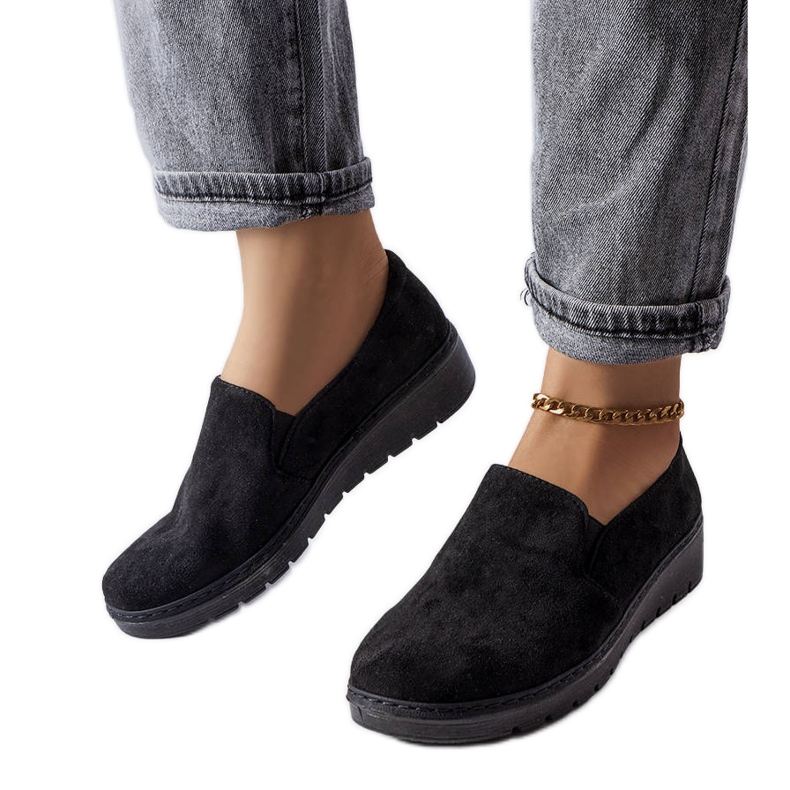 Zapatos negros de Pirn Zapatos negros de Pirn