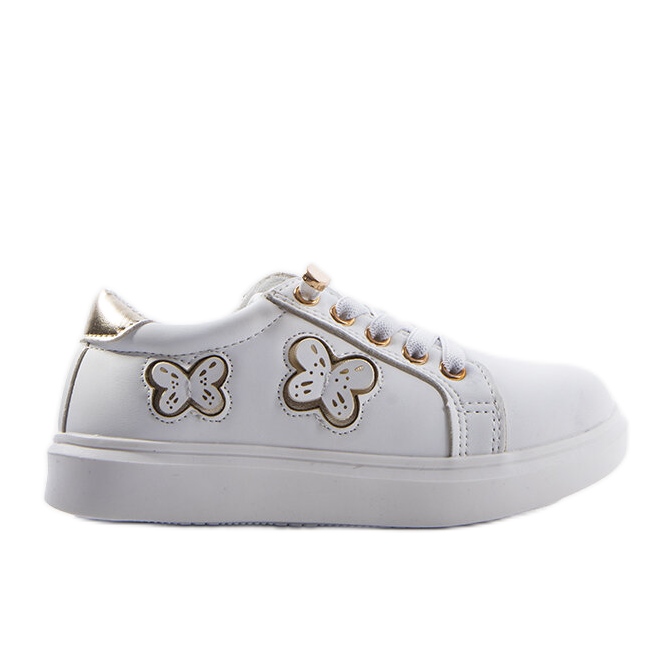 Zapatillas blancas decoradas con mariposas Senapus blanco