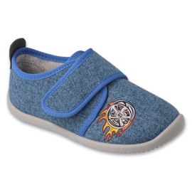 Pantuflas infantiles befado 902Y019 azul con aplicación