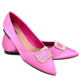 Bailarinas elegantes con piedras Lorella Fushia rosado