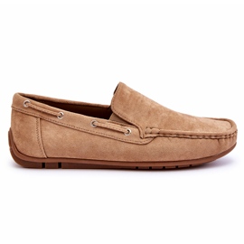 Mocasines Slip-on Hombre Ante Marrón