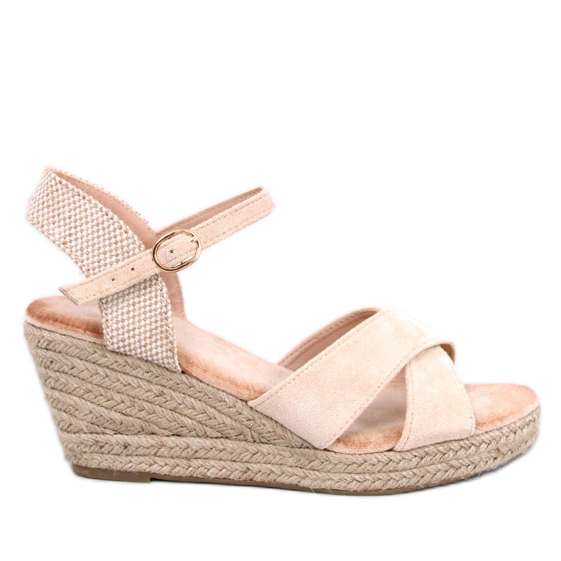 Sandalias cuña alpargata Willa Beige