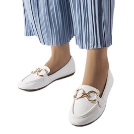 Mocasines Couturier de mujer en blanco