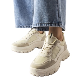 Chunky sneakers beige de Mikeladze