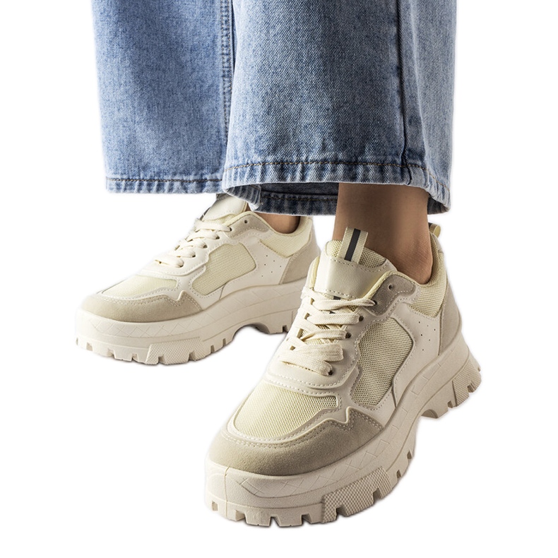 Chunky sneakers beige de Mikeladze