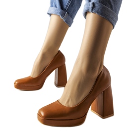 Zapatos de tacón marrones de Mailly marrón