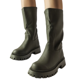 Botas Hollie verde mate