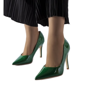 Zapatos de tacón Duerr lacados en verde