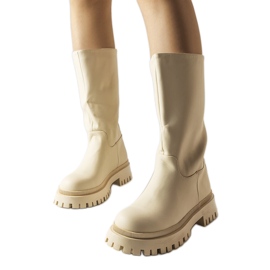 Botas Hollie beige mate