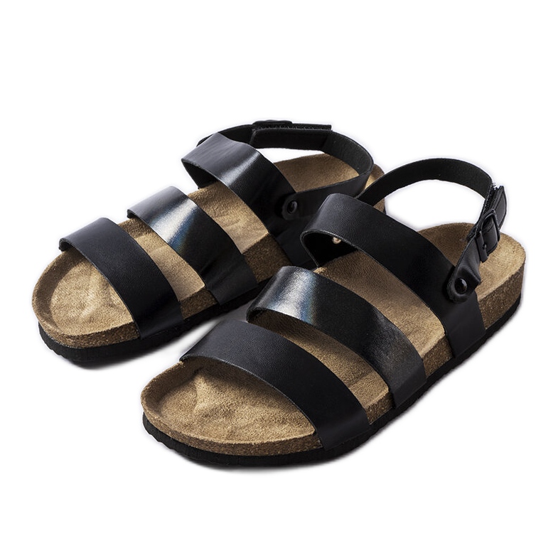 Sandalias negras de corcho de Lee Cooper. negro