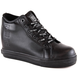 Deportivas negras mujer Cuña Big Star EE274127 negro