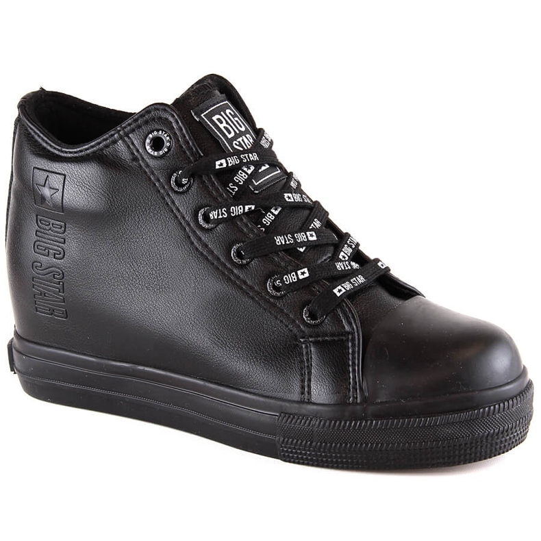 Deportivas negras mujer Cuña Big Star EE274127 negro