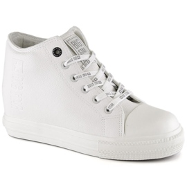 Deportivas de mujer con cuña blancas Big Star EE274128 blanco