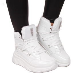 Botas de nieve de mujer con plataforma blancas Big Star II274463 blanco