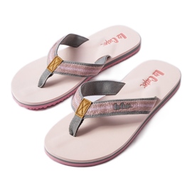 Chanclas Lee Cooper rosa claro rosado