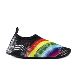 Zapatos de agua coloridos Slipen para niños negro negro Zapatos de agua coloridos Slipen para niños negro negro