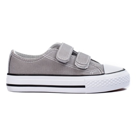 Deportivas infantiles Shelovet grises con velcro