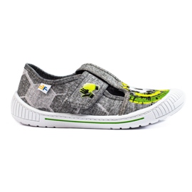 SHELOVET Zapatillas de casa grises para niño 3F pelota multicolor