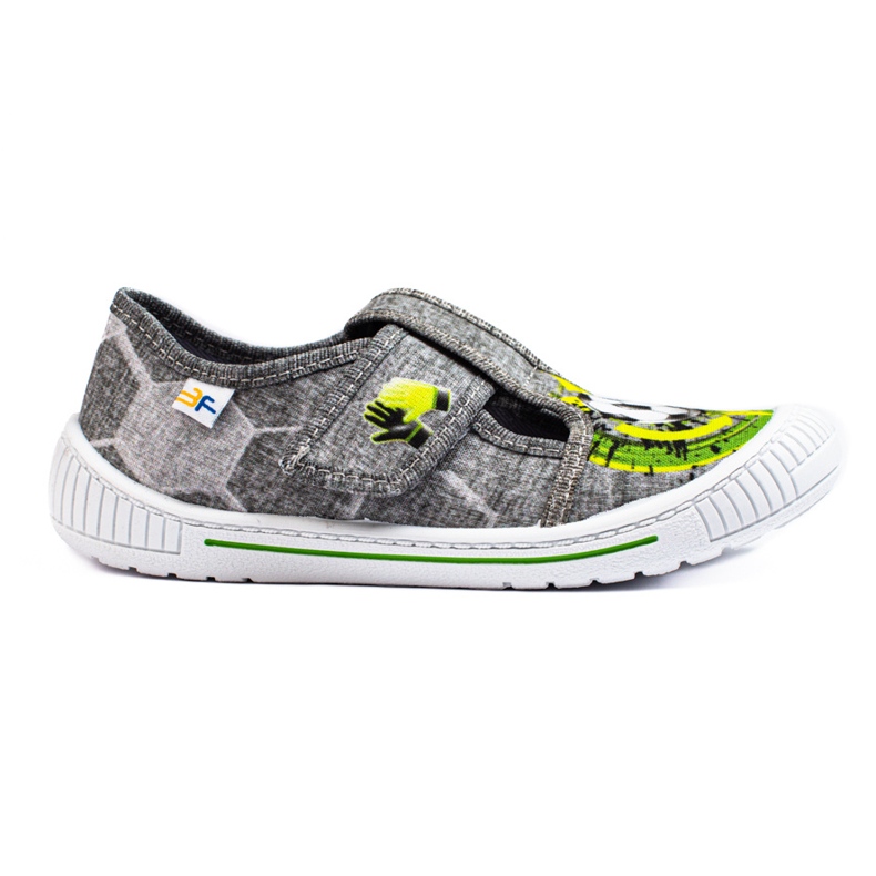 SHELOVET Zapatillas de casa grises para niño 3F pelota multicolor