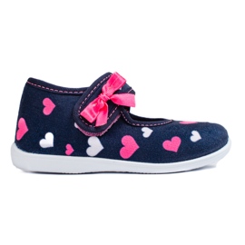 Zapatillas de velcro para niña para jardín de infantes Shelovet rosa