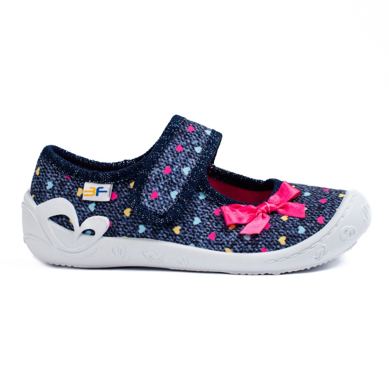 SHELOVET Pantuflas para niñas con corazones 3F multicolor SHELOVET Pantuflas para niñas con corazones 3F multicolor