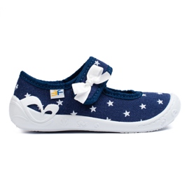 SHELOVET Zapatillas de estar por casa estrella 3F azul marino para niña multicolor