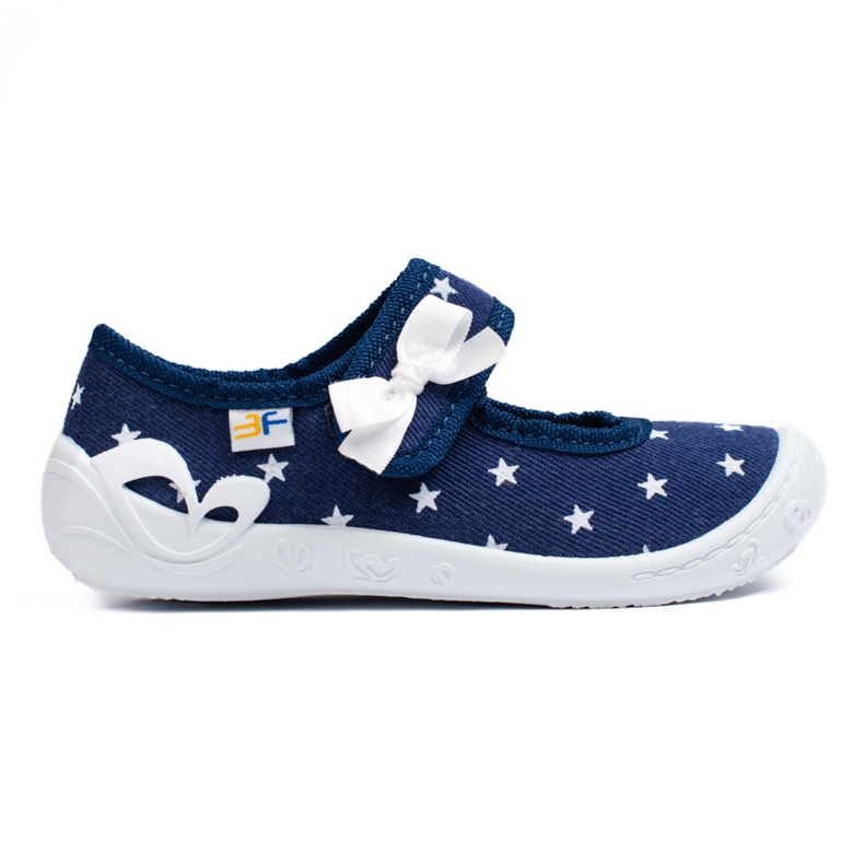 SHELOVET Zapatillas de estar por casa estrella 3F azul marino para niña multicolor