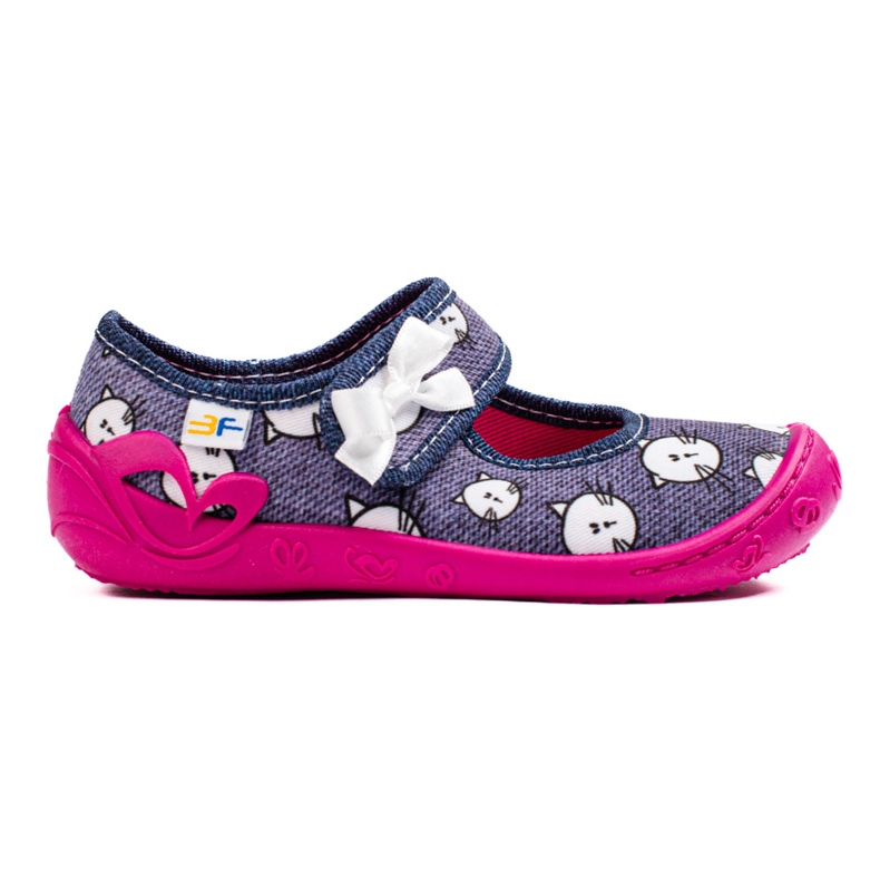 SHELOVET Pantuflas de gato 3F para niña multicolor