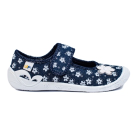 SHELOVET Zapatillas casa flores marino niña 3F azul