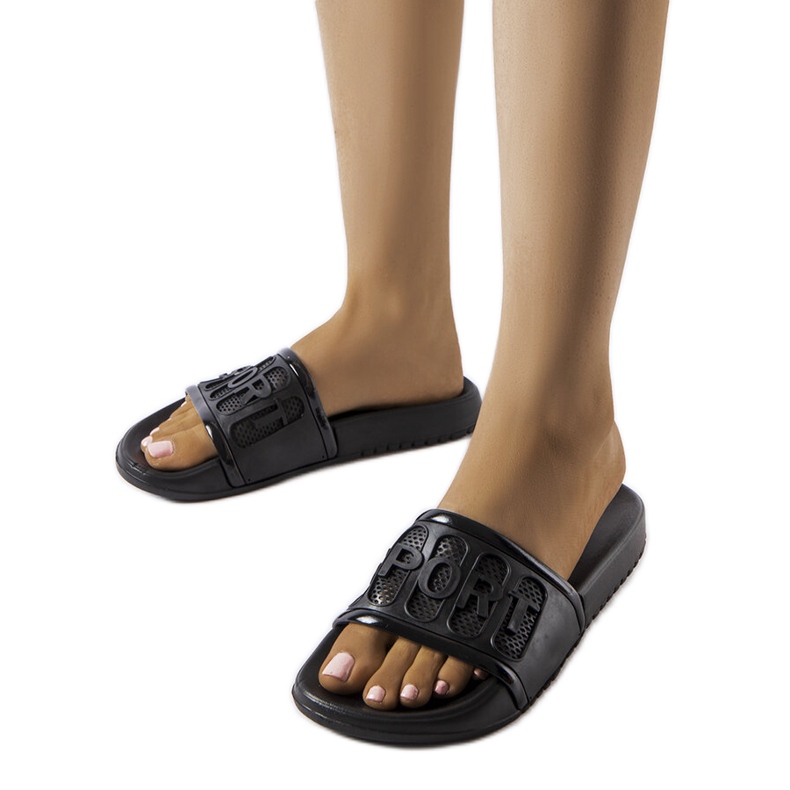 Chanclas moiariello goma negra negro Chanclas moiariello goma negra negro