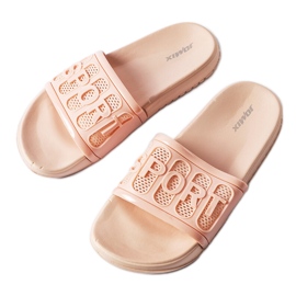 Chanclas goma moiariello rosa rosado