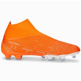 Puma Ultra Match+ Ll FG/AG M 107243 01 zapatos de fútbol naranja naranjas y rojos