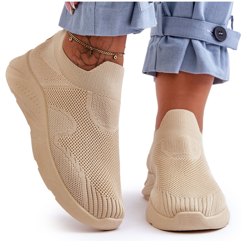 PG1 Zapatillas Deportivas Mujer Sin Cordones Beige Claris