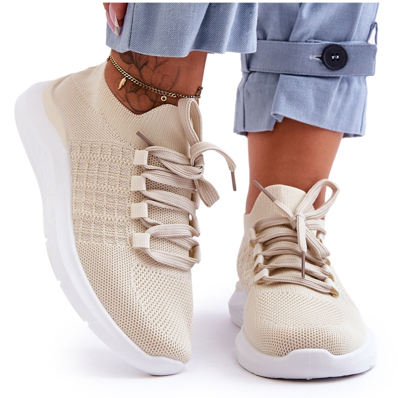 PG1 Deportivas Clásicas Mujer Beige Claro Nickilla