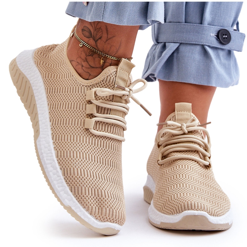 PG1 Zapatillas Slip-on Clásicas de Tejido Beis Gusto beige
