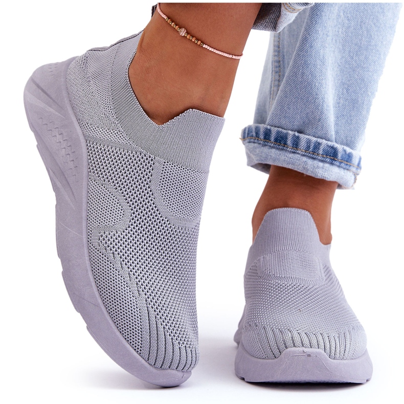PG1 Zapatillas Deportivas Sin Cordones Mujer Gris Claris
