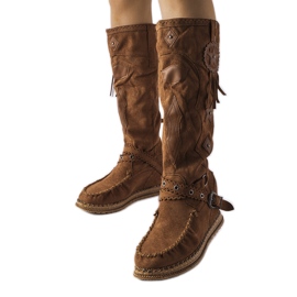 Inna Botas marrones estilo boho de Putignano marrón Inna Botas marrones estilo boho de Putignano marrón