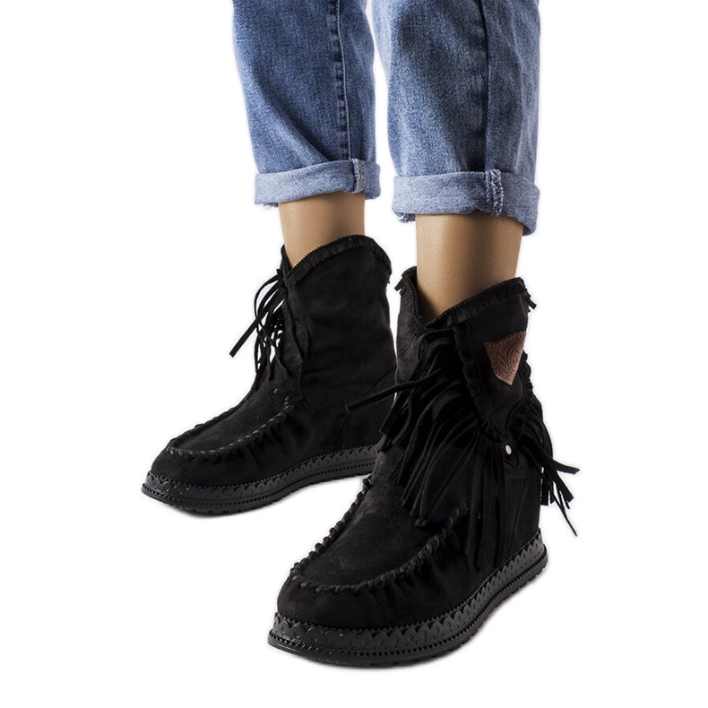 Inna Botas de cuña negras de Giudice. negro Inna Botas de cuña negras de Giudice. negro